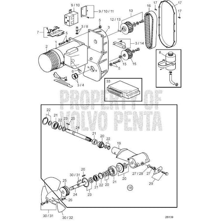 Volvo Penta Tooth Belt 41100257